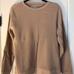 Everlane Taupe Waffle Knit Top